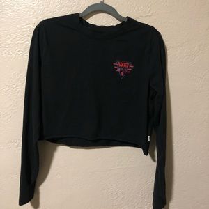 Vans woman crop top long sleeve